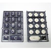 Telephone Keyboard Double Injection Molding Process Parts Black And White