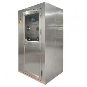 China SS 201 Air Shower Room Single Sided Blowers 380V 220V With Swing Door supplier