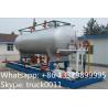 ASME standard mobile skid-mounted propane gas refilling tank station for gas