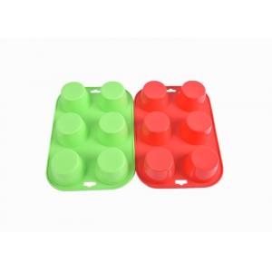 China Food Grade Silicone Baking Molds 6 Hole Round DIY Cake Baking Mould FDA Certified supplier