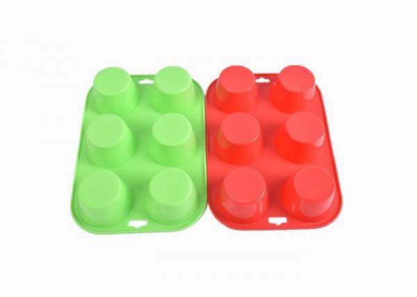 Food Grade Silicone Baking Molds 6 Hole Round DIY Cake Baking Mould FDA