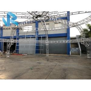 China Steel 400 * 400mm Sgaier Truss For Real Estate / Car Park / Government supplier
