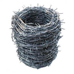 China 14 Gauge Barbed Wire Fencing For Protective Construction 15mm-30mm supplier