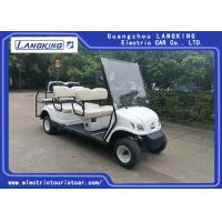China White 6 Passenger Golf Cart With 48V 3KW Motor 6V * 8 PCS Battery / Electric Club Car on sale