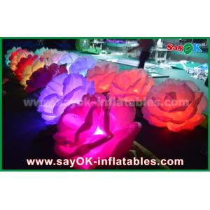 China Romantic  Inflatable Lighting Decoration / LED Inflatable Flowers Chain Rose For Wedding supplier