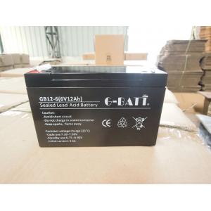 Leakproof Alarm System 6V 12Ah Dry Lead Acid Battery Lead Acid Battery