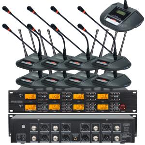 China U8 8 Channel UHF Professional Wireless Microphone / Mic Karaoke Wireless for KTV supplier