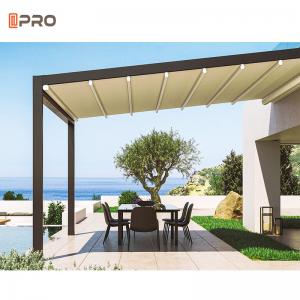 3X3m Manual Retractable Awning Pergola Powder Coated Aluminum