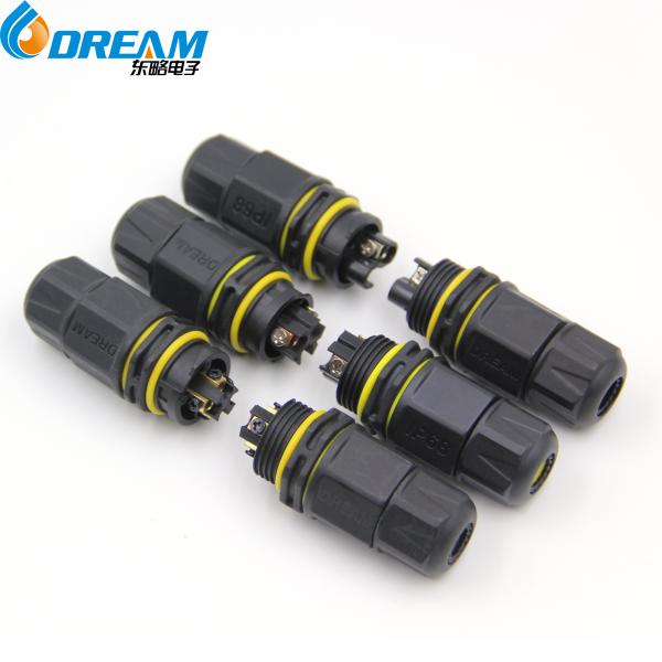 Conector eléctrico giratorio impermeable de fábrica 2 3 4 pin IP68 Conectores eléctricos pequeños impermeables
