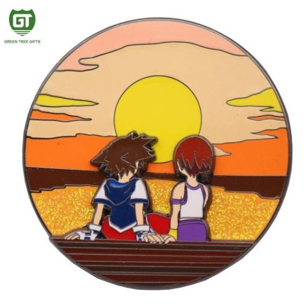 Hard Enamel custom metal lapel pins with own factory Price and fast proof design