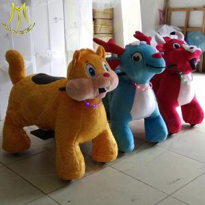 Hansel plush motorized animal scooter and amusement park games from china with electric game kids ride on animal