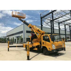 Automatic 12m Cherry Picker Aerial Lift Truck Electronical Controlled Lifting