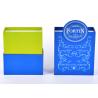 China Fancy Paper Luxury Packaging Boxes Cardboard Wine Glass Bottle Packing Brilliant Blue wholesale