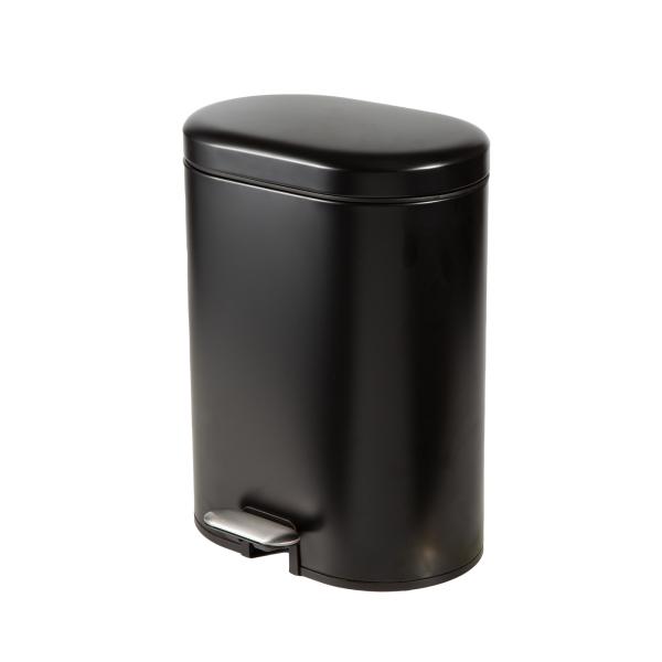 Stylish 50 Litre Capacity Pedal Bin With Soft Close Function And rounded rectangle trash can Stainless Steel Material