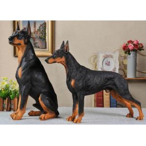 China Resin Material Simulation Dog For Garden Decoration / Home Security supplier
