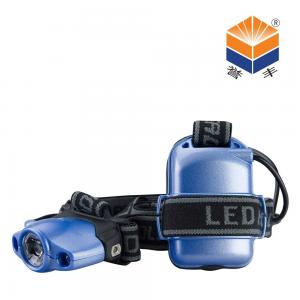 blue color Head lamp rayfall best hunting headlamp flashlight headlight in led headlamps in ABS material