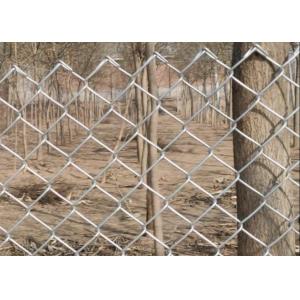 China 4.8mm Galvanized Chain Link Fence 50m Roll Diamond Hole Mesh wholesale