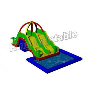 China Large Inflatable Water Pool With Slide For Holiday Event / Carnival supplier