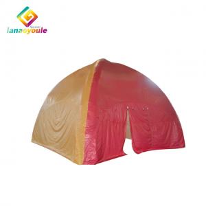 Yellow Red Inflatable Event Tent Airtight Frame For Camping Weather Resistant