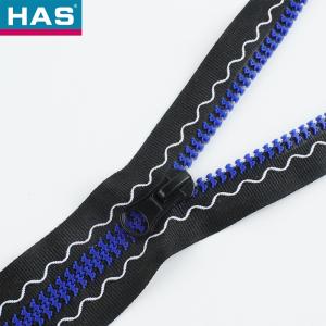 China 自閉性レジンのジッパー 波紋と特殊な走行ゴム歯 衣服や袋を簡単に様々な色 wholesale