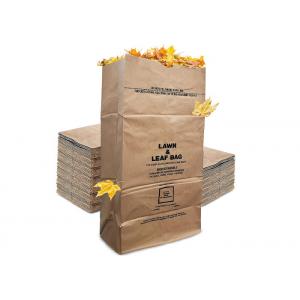 China Eco Friendly 20 micron Paper Kitchen Trash Bag Waste Collection Kraft Paper Bag supplier