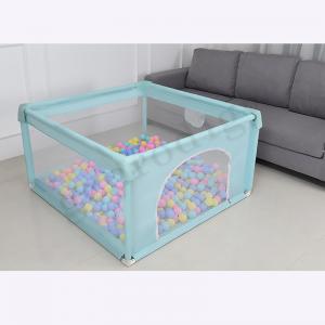 China 1.2*1.2m Square Green Customize Portable Baby Playpen For Boys and Girls supplier