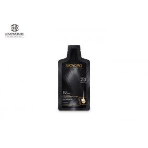 China 2.0 Natural Black Hair Color Shampoo Gentle For Gray Hair Cover Low Ammonia supplier