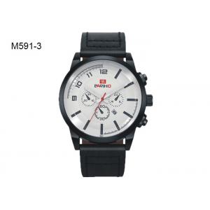 BARIHO Minimalist Analog Men's Quartz Watch Chronograph Leather Wristwatch M591