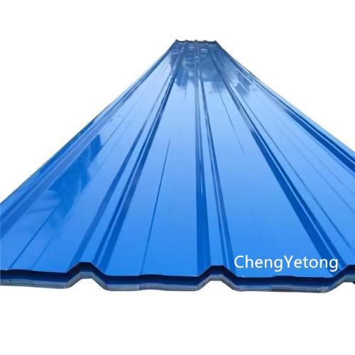 SMP Coating Galvanized Steel Roofing Sheets , Plant / Workshop Stone Coated