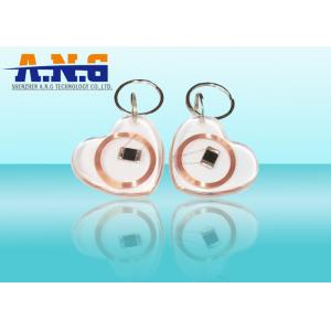 CMYK Print Clear Low Frequency Rfid Tags , White Portable Rfid Keychain