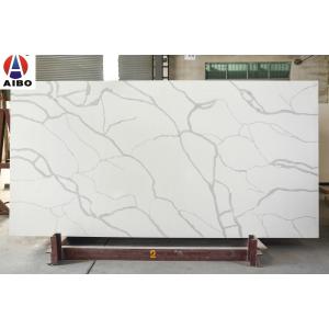 China Calacatta White Marble Engineered Stone Artificial Quartz Stone Slab supplier