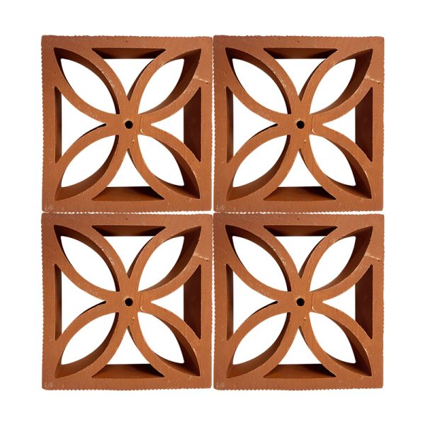 お得な販売 屋外庭園壁クラッディング テラコッタ粘土格子レンガ フェンスブロック