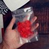 China 100 Pcs Full Clear Stand Up Pouch With Zip Lock Resealable Gift Packaging Bagf For Food Storage wholesale