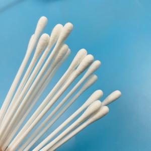 China 6 pulgadas de algodón Swab de punta desechable Swab de muestreo médico con mango de PP sólido supplier