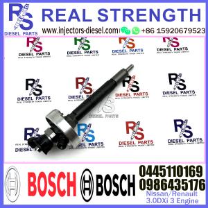 Diesel Fuel Common Rail Injector 0445110169 0986435176 7485001659BX 7701058110 For Nissan/Renault trucks 3.0DXi Engine