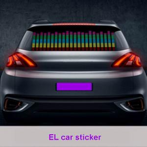 attention-attractive kinetic design equalizer el car sticker