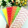 China FDA Approved Coloured Paper Straws Long Paper Straws For Drinking Cola wholesale