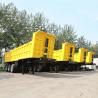 3 axle 4 axle 50t dump tipper truck trailer for sale Hg60 steel white and yellow