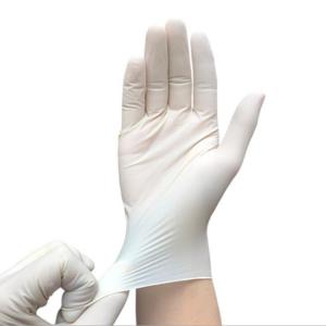 Food Grade Disposable Latex Gloves Dust Free For Electronics Factory