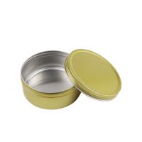 China Round Silver Candy Cosmetic Sample Containers Aluminium 5ml To 500ml Cream Jar on sale