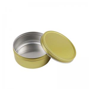 Round Silver Candy Cosmetic Sample Containers Aluminium 5ml To 500ml Cream Jar