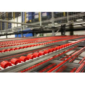 Custom Industrial Rolling Shelves , Garage Storage Carton Flow Rack Systems Plastic