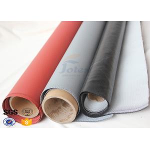 China Red Silicone Rubber Coated High Silica Fabric for Welding Protection 1.4mm supplier