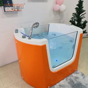 Small Baby SPA Bathtub Massage Function Newborn Baby Bath Spa Tub With LED Lights