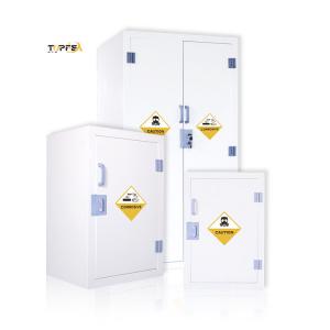 China Lockable Polypropylene Safety Cabinet White Solvent Storage Cupboard supplier