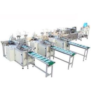 China pressão de ar descartável 0.6Mpa da máquina da máscara da poluição do peso 2.6T para a máscara protetora de 3 dobras supplier