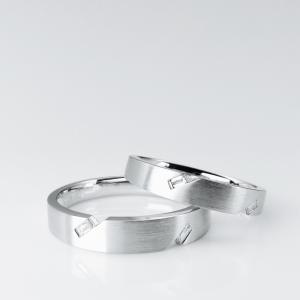 Emerald Shape 11.7gGold Diamond Couple Rings Set White Gold