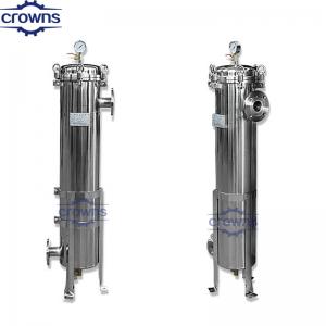 China Industrial Water Filter Housing Machine Pressure Tank Stainless Steel Water Pump Water Filtration Liquid Bag Filter supplier
