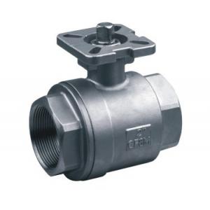 China 2-pc stainless steel ball valves full port 1000WOG ISO-5211 DIRECT MOUNTING PAD SS316 supplier