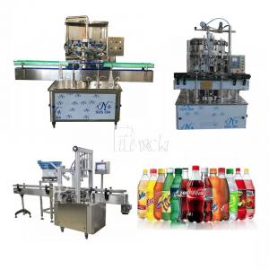 3000BPH Plastic PET Bottle Coca Cola Carbonated Drink Filling Machine Linear Capper For Screw Type Caps